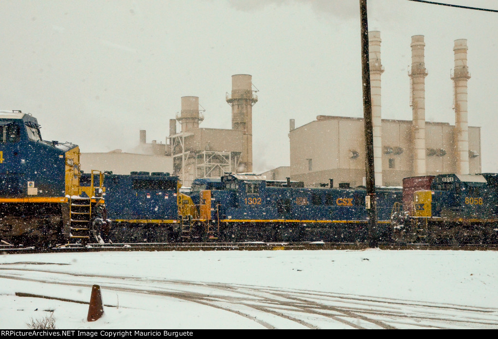 CSX Locomotives in the Yard